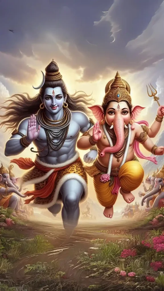 SHIVA AND GANAPATHY