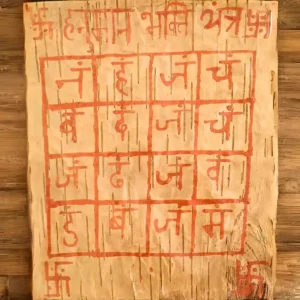 Energized Sri Hanuman Bhakti Yantra on Bhojpatra