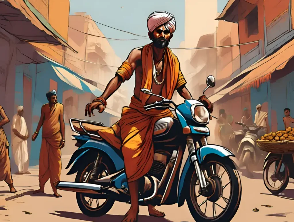 HINDU MAN 2-WHEELER