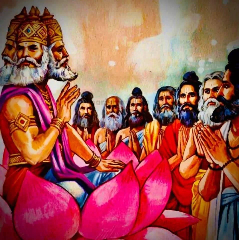 SRI BRAHMA AND THE SAGES 