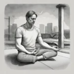 meditating man