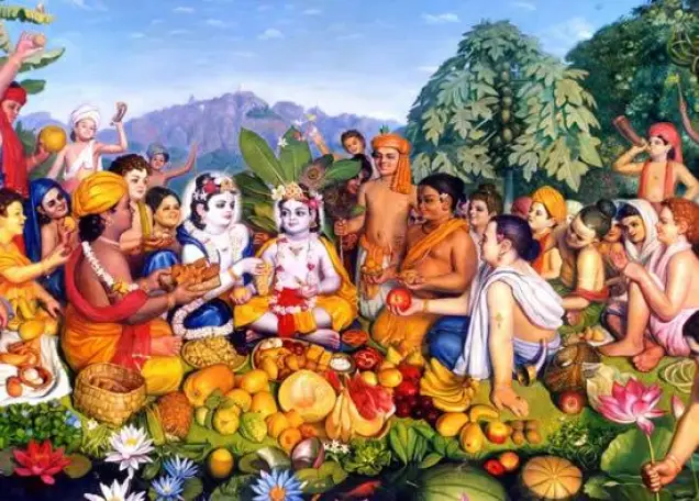 krishna and his friends