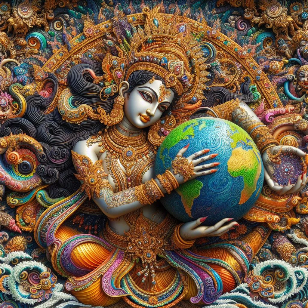 LALITHA DEVI WITH THE EARTH