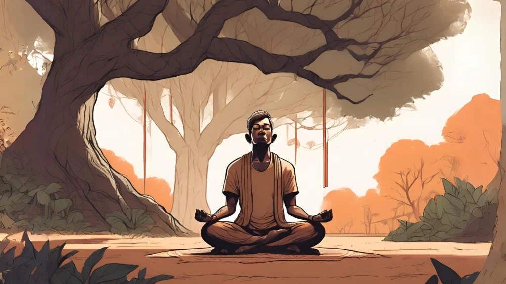 MEDITATING MAN