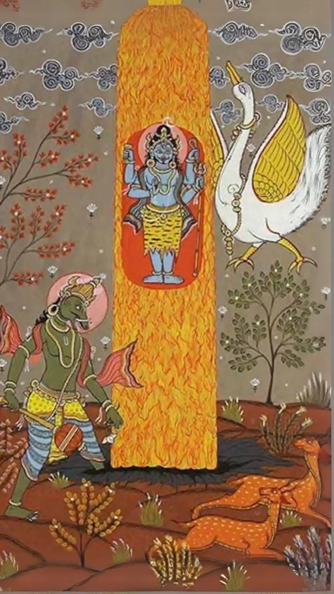 brahma and vishnu find shiva