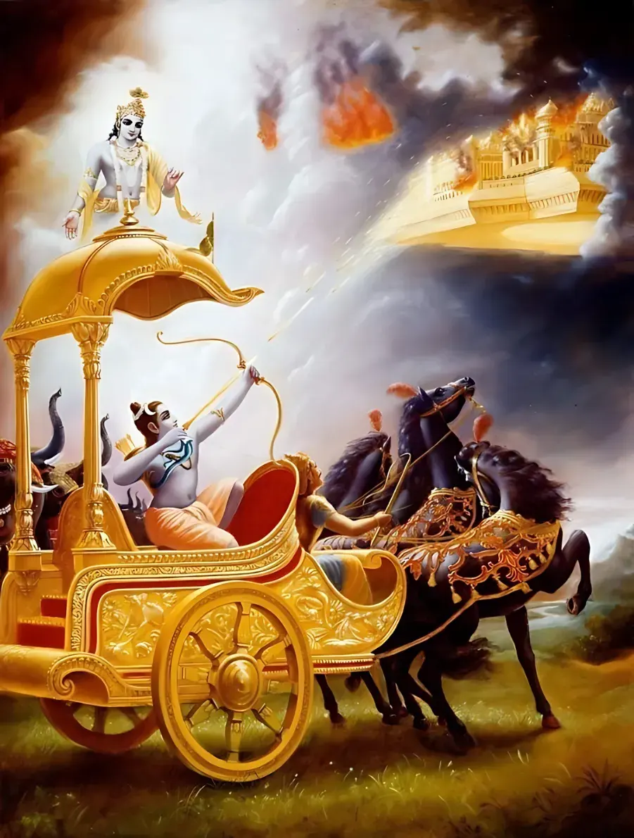 lord shiva destroys tripura