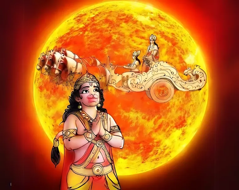 LORD SURYA'S STUDENT HANUMANJI