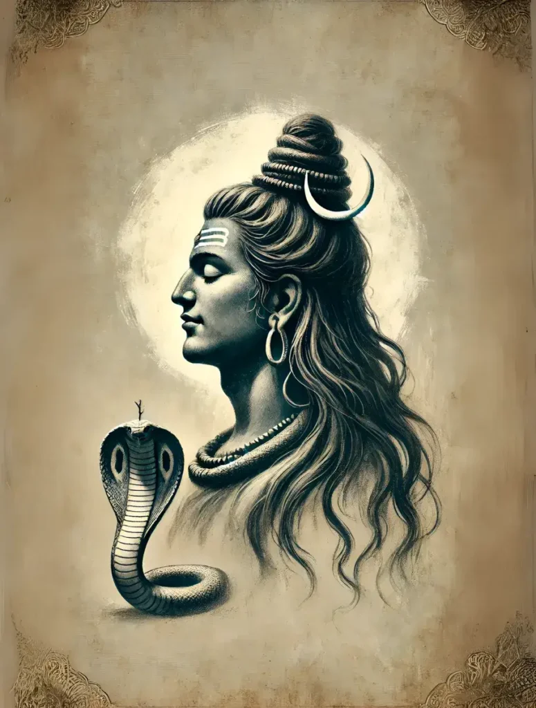 lord shiva with vasuki