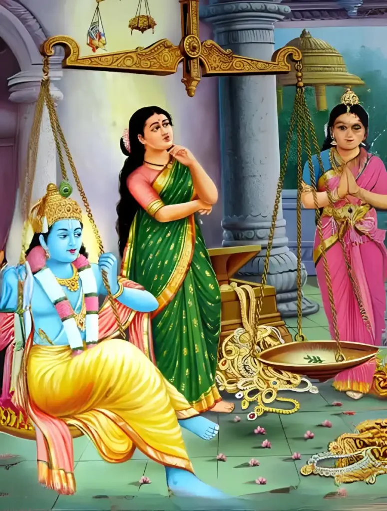 sri krishna with wives