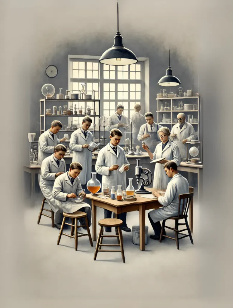 group of scientists