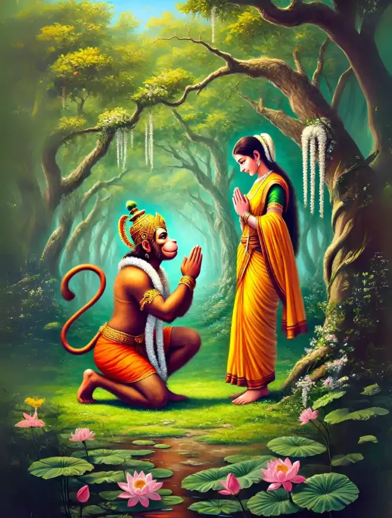 hanuman meets seeta devi