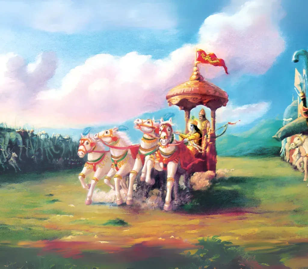 krishna in kurukshetra