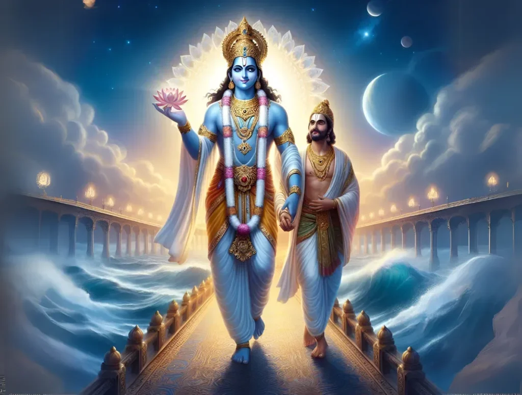 lord vishnu the bridge