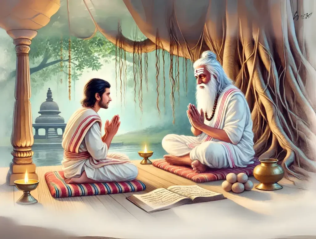 seeking answers from guru