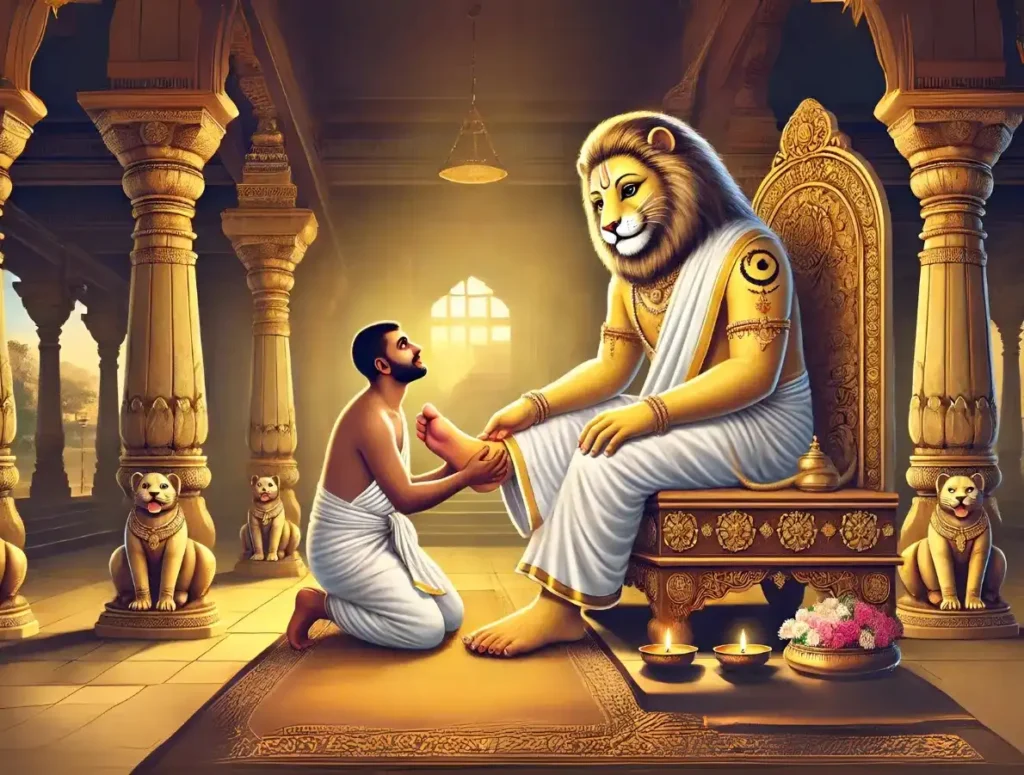 surrendering to lord narasimha